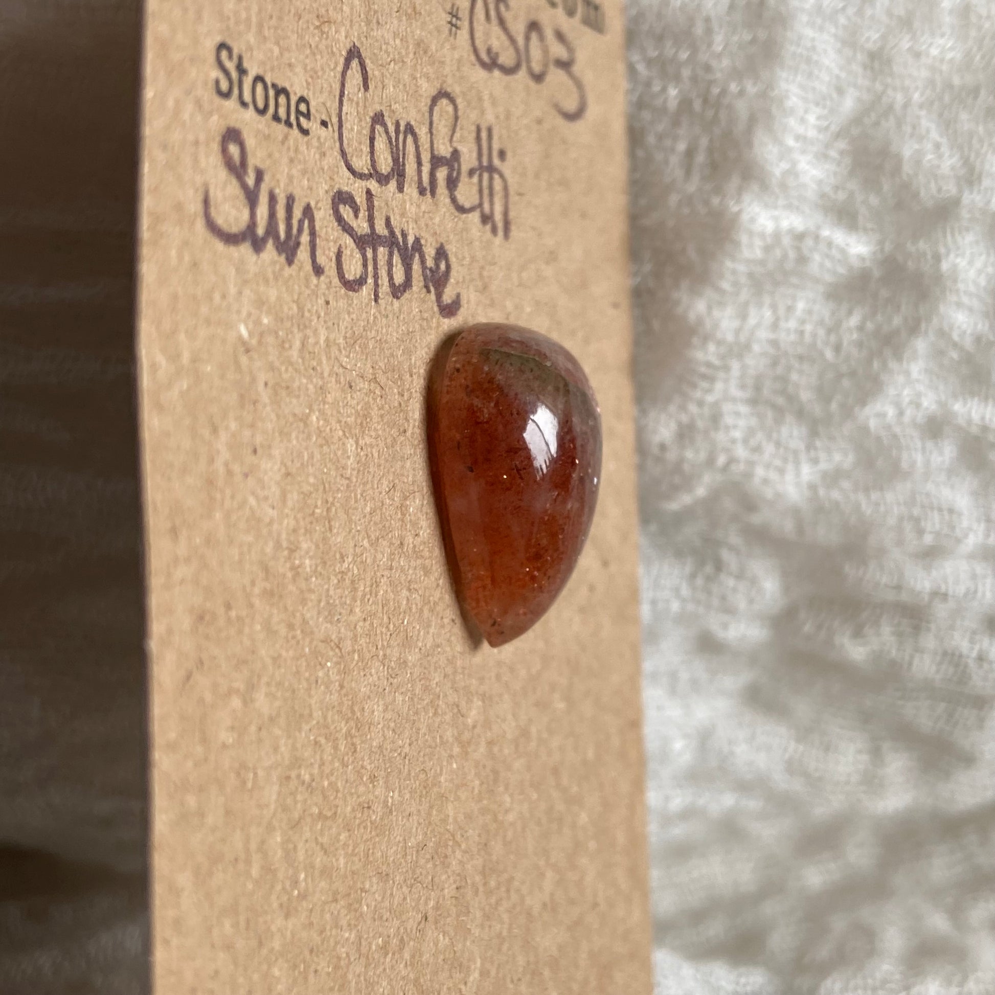 Confetti Sunstone Cabochon - CS03 B442C551-AED3-4A90-AFAF-CE63B9CD8638 Brandedandwild.com