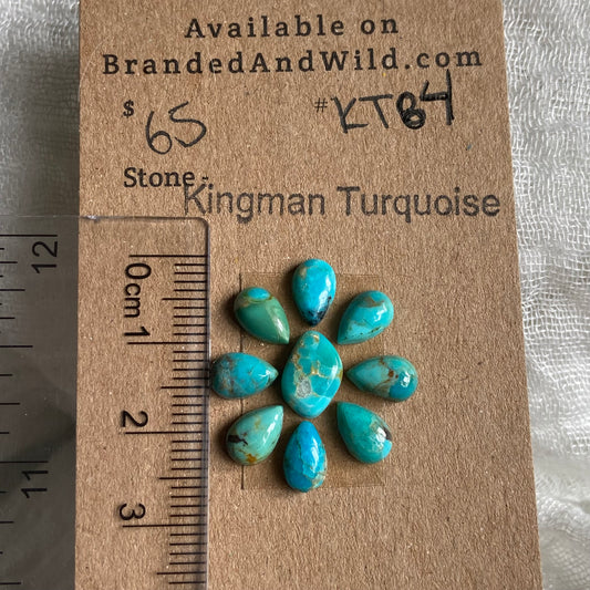 Kingman Turquoise Cabochon - KT84 B44E73F0-E9AA-4564-BD08-B8C555B75C05 Brandedandwild.com