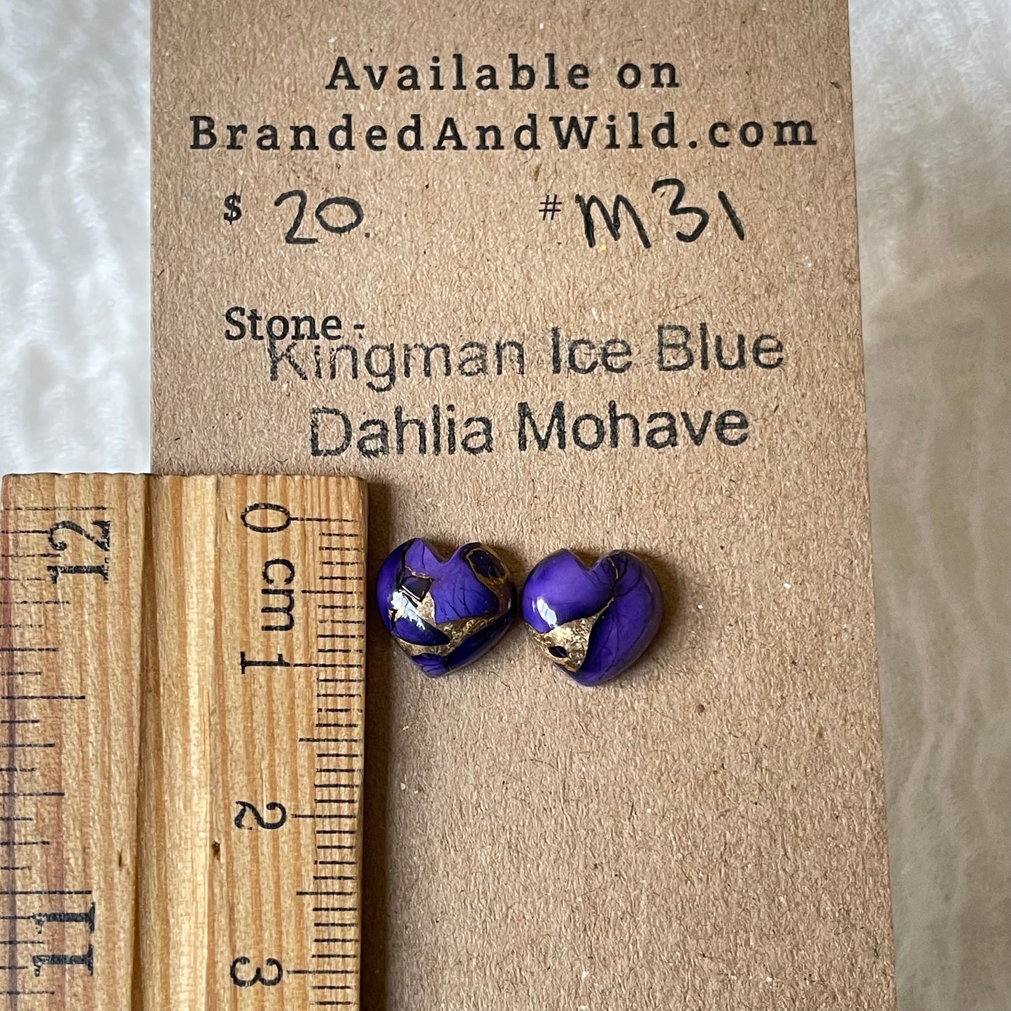 Ice Blue Dahlia Cabochon - KID31 B463CEF1-1661-4A52-B3D2-FBAD37FFEB67 Brandedandwild.com