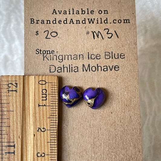 Ice Blue Dahlia Cabochon - KID31 B463CEF1-1661-4A52-B3D2-FBAD37FFEB67 Brandedandwild.com