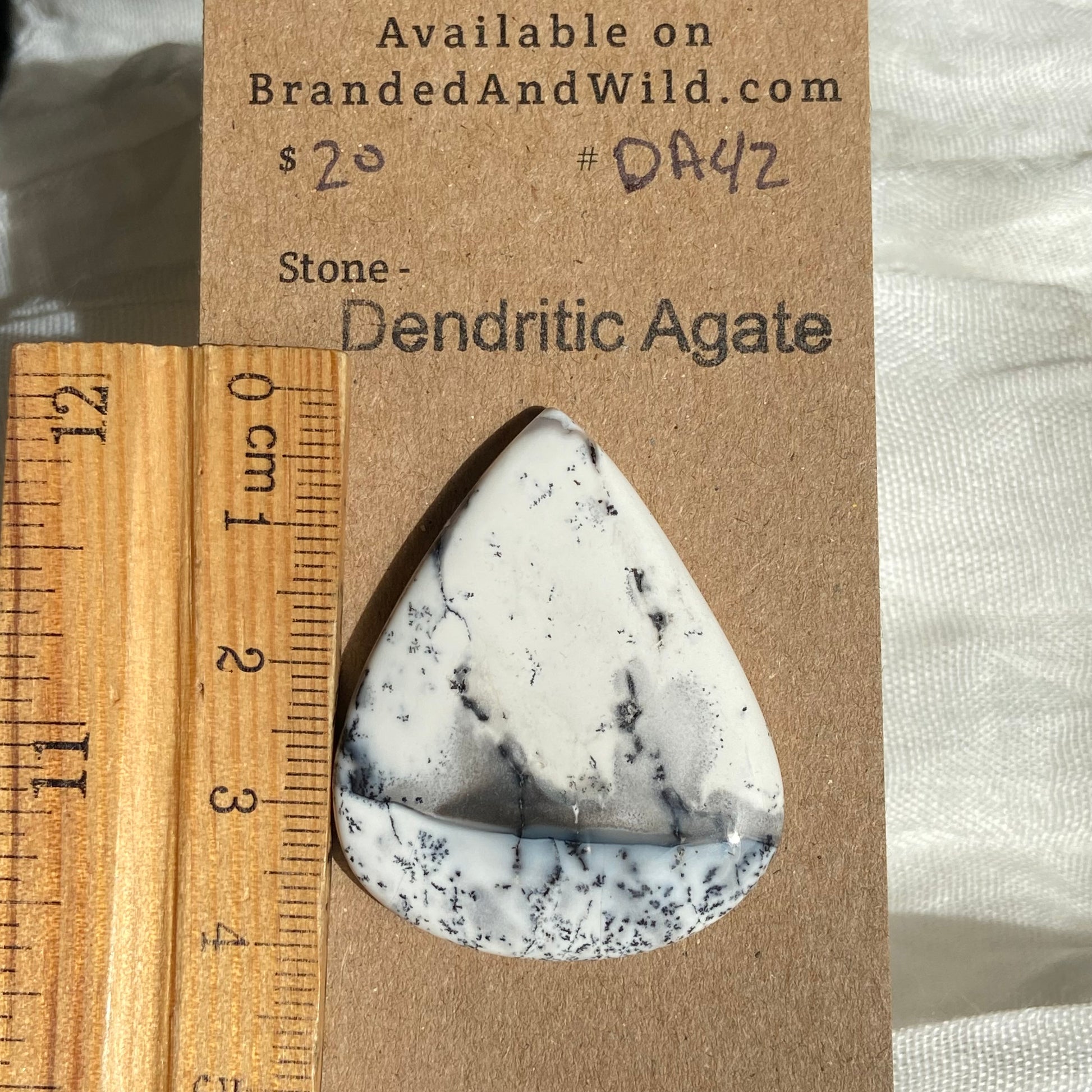 Dendritic Agate Cabochon - DA42 B468EC0B-0CEB-4383-AB30-3072F3B6B57D Brandedandwild.com