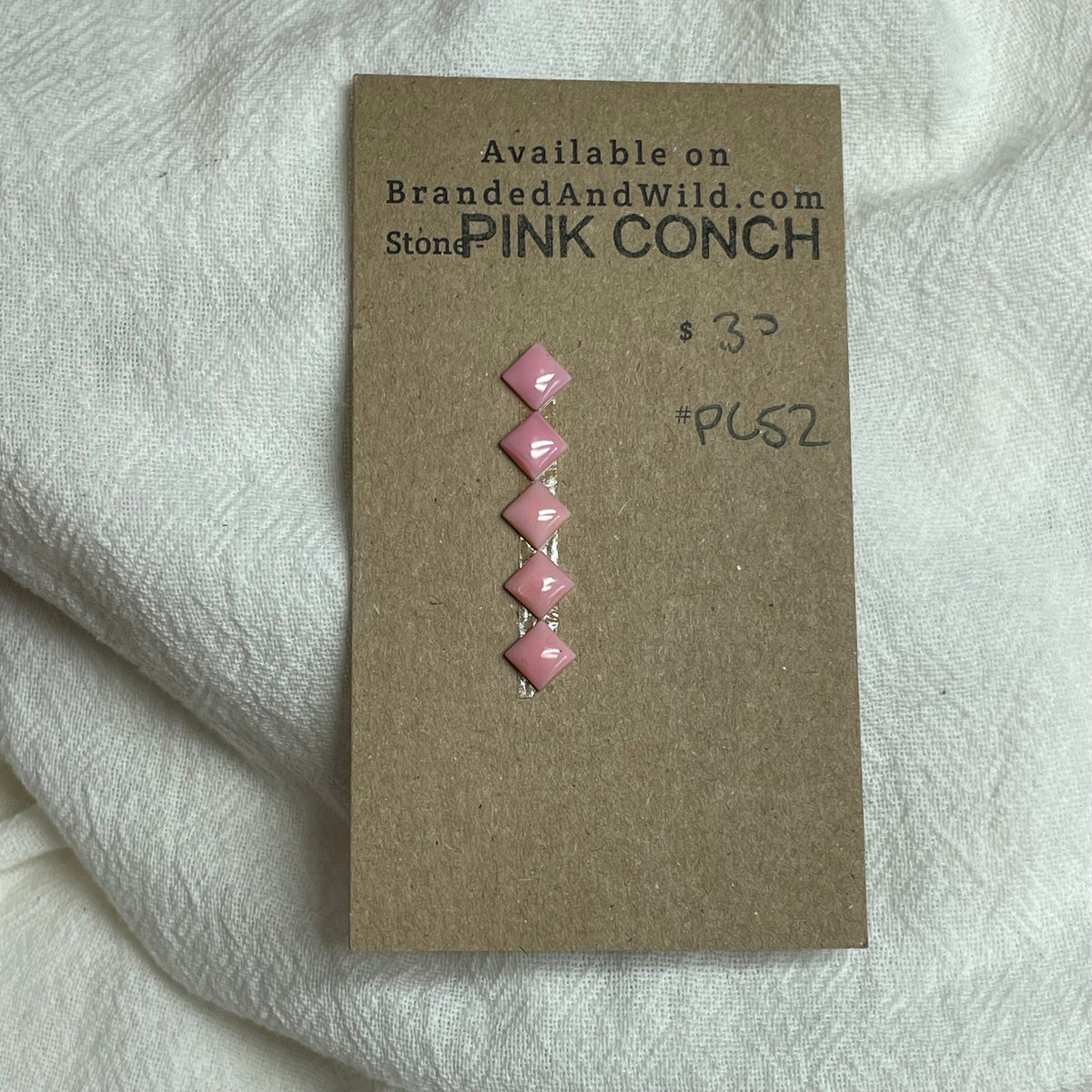 Pink Conch Cabochon - PC52 B46CDB46-92F4-4E96-BB6D-34F8488896E7 Brandedandwild.com