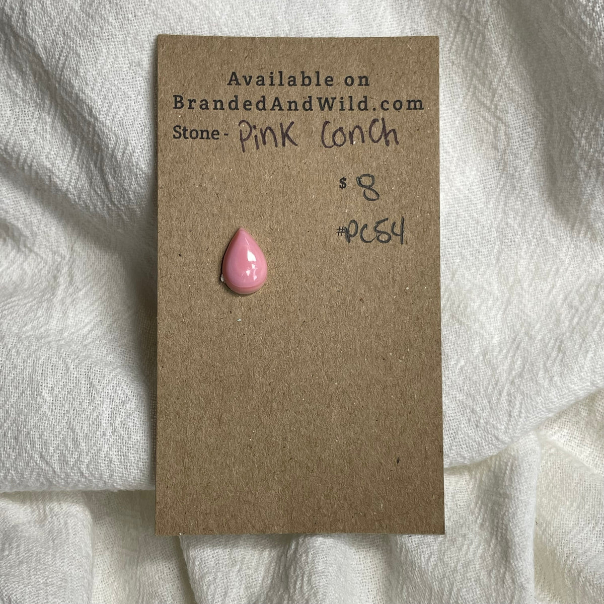Pink Conch Cabochon - PC54 B4709D9E-2FFB-453A-9A44-BC4276253191 Brandedandwild.com