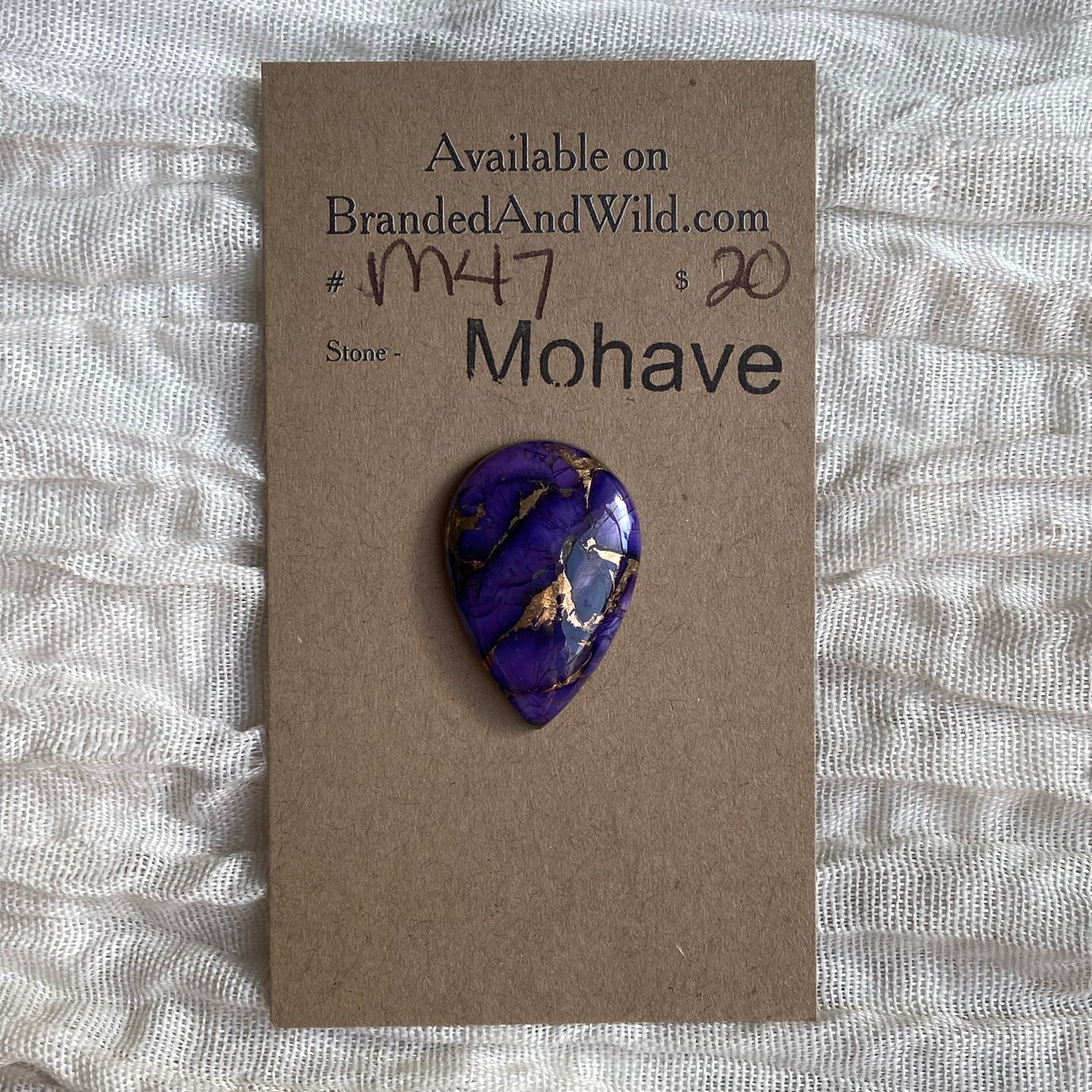 Mohave Cabochon - M47 Cabochon B4A03D5D-CA9C-4DD2-89AC-F6C7FED9BECE Brandedandwild.com