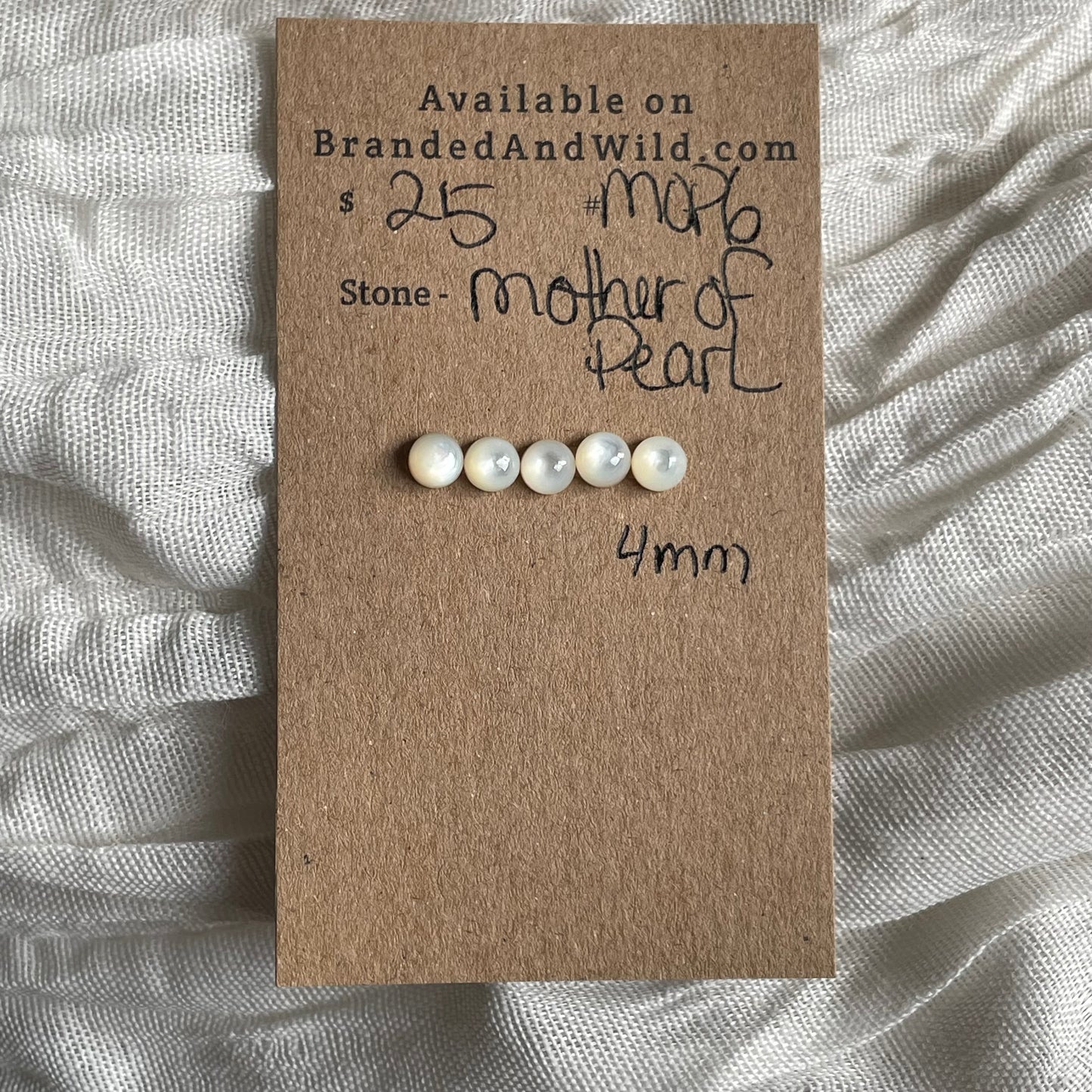 Mother of Pearl Cabochon - MOP6 B4A6235C-5B51-4F29-85C6-4440AC086701 Brandedandwild.com