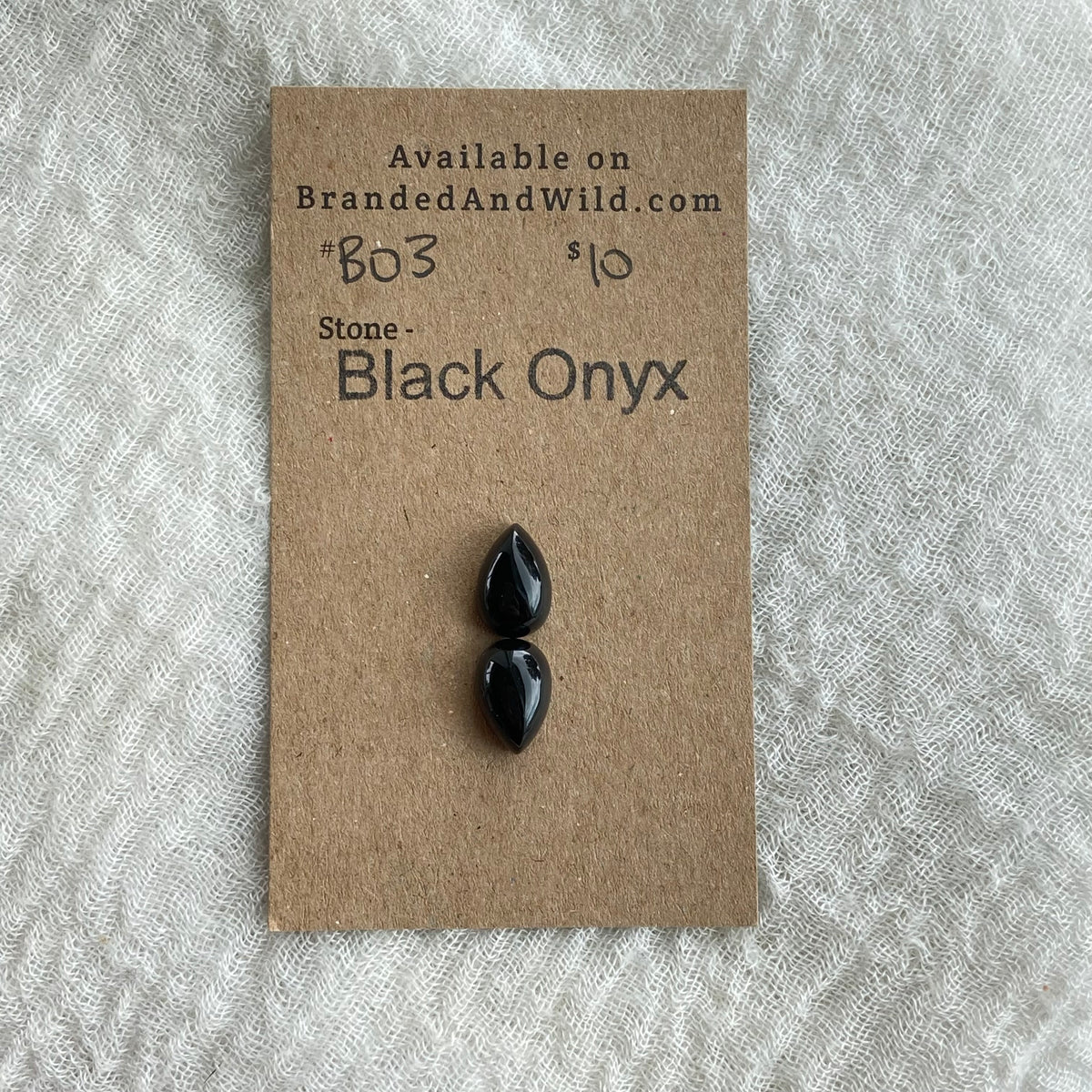 Black Onyx - Cabochon - B03