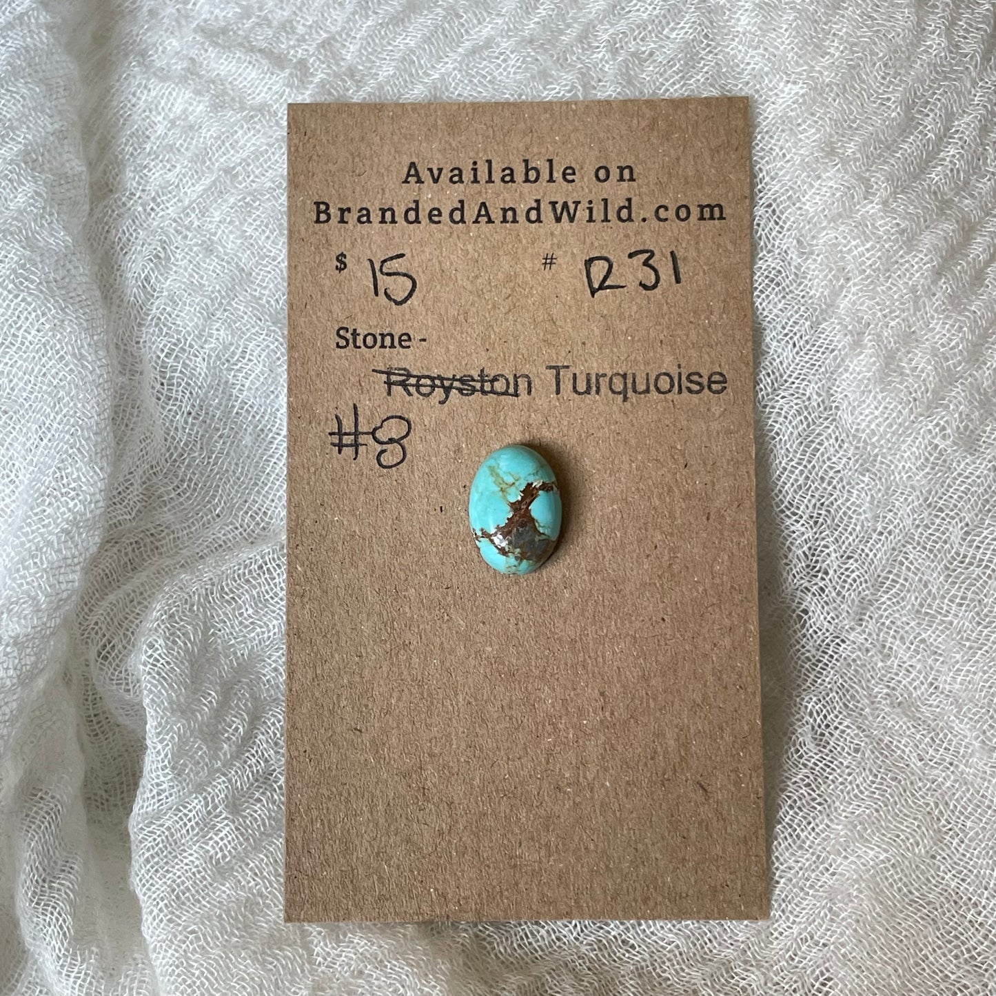 #8 Turquoise Cabochon - R31 B4B86363-837F-4CE8-A5DA-66792B837B58 Brandedandwild.com