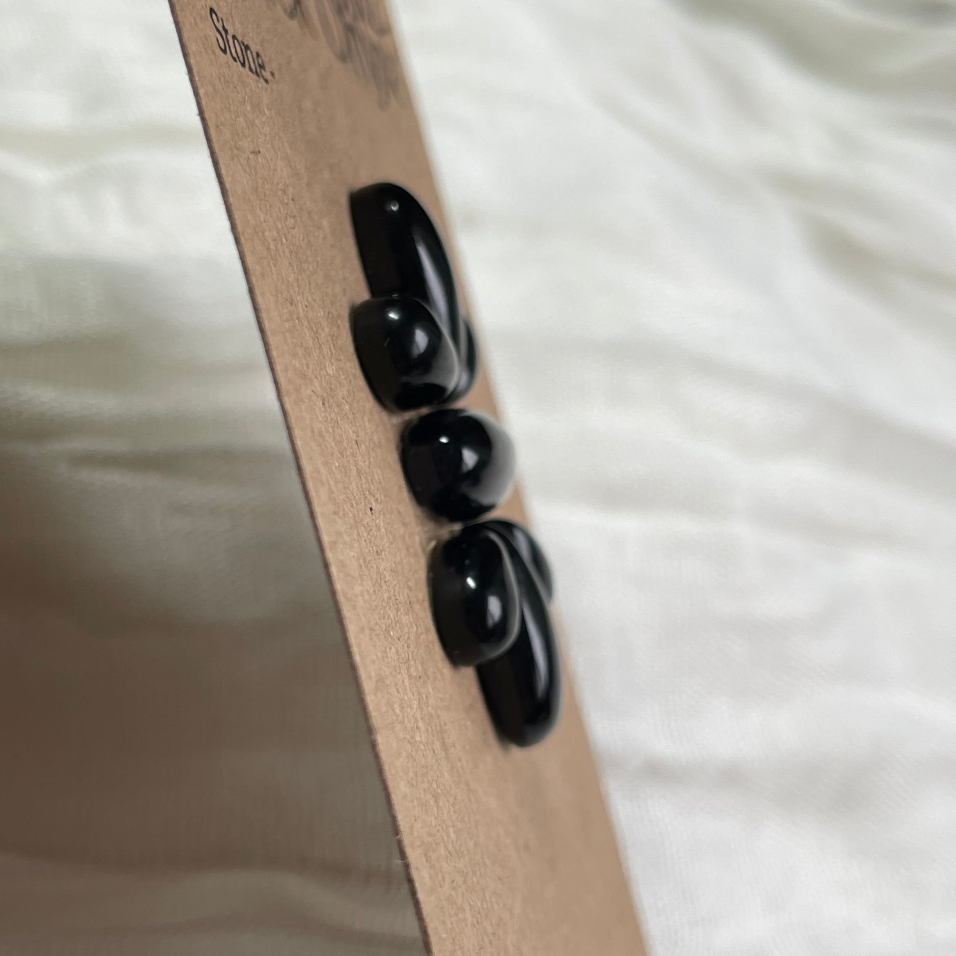 Black Onyx - Cabochon - BO12 B4BE559A-C6DC-4CF2-ABA7-98062DB33787 Brandedandwild.com