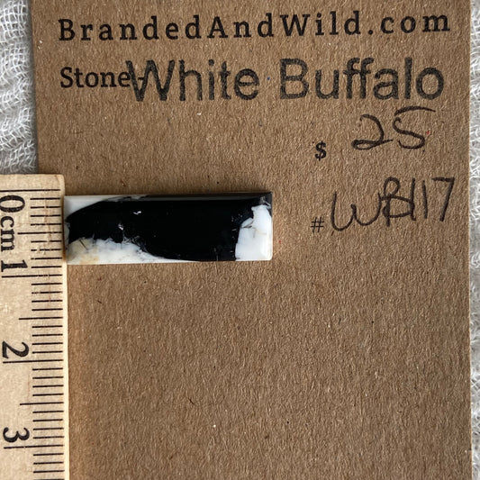 White Buffalo Cabochon - WB117