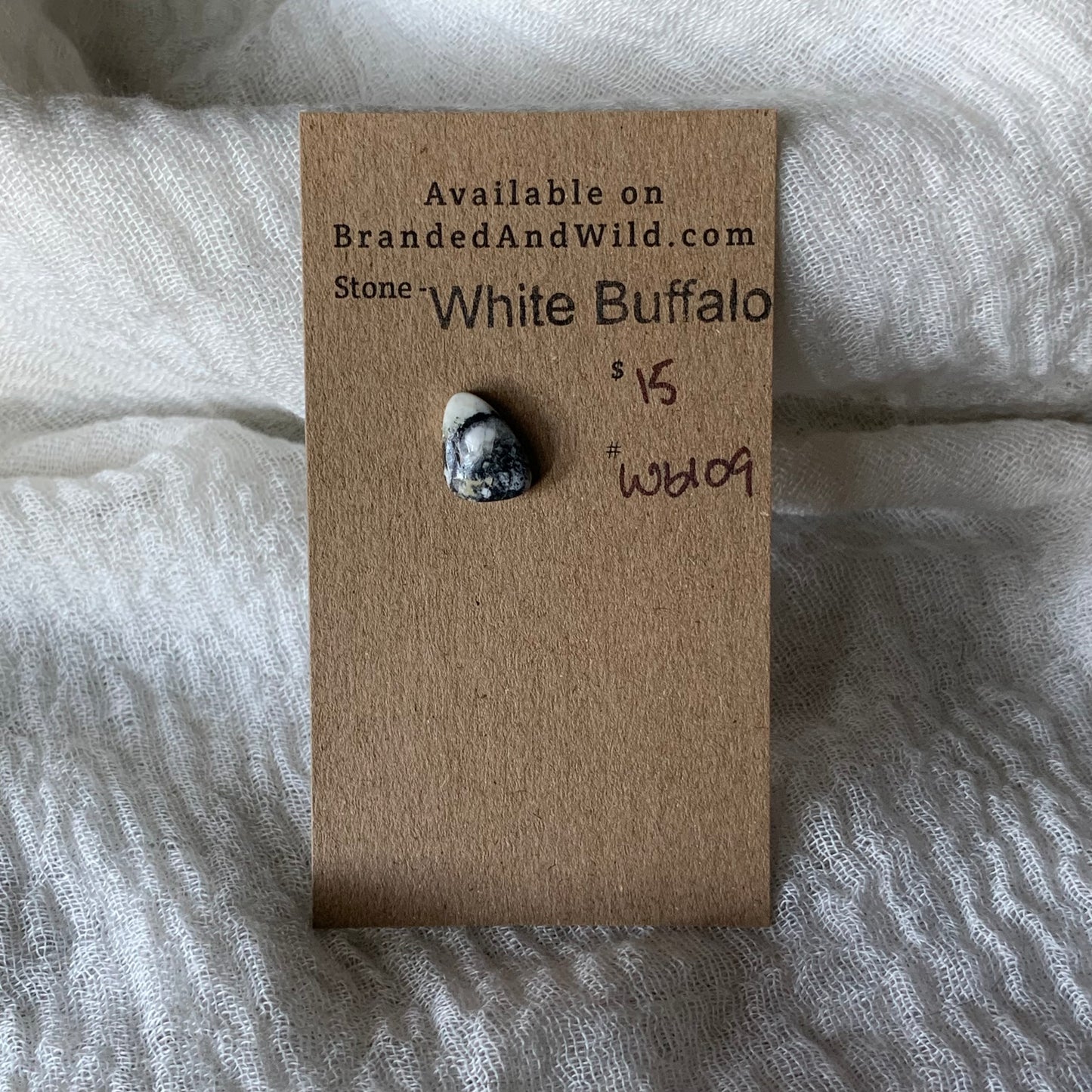 White Buffalo Cabochon - WB109