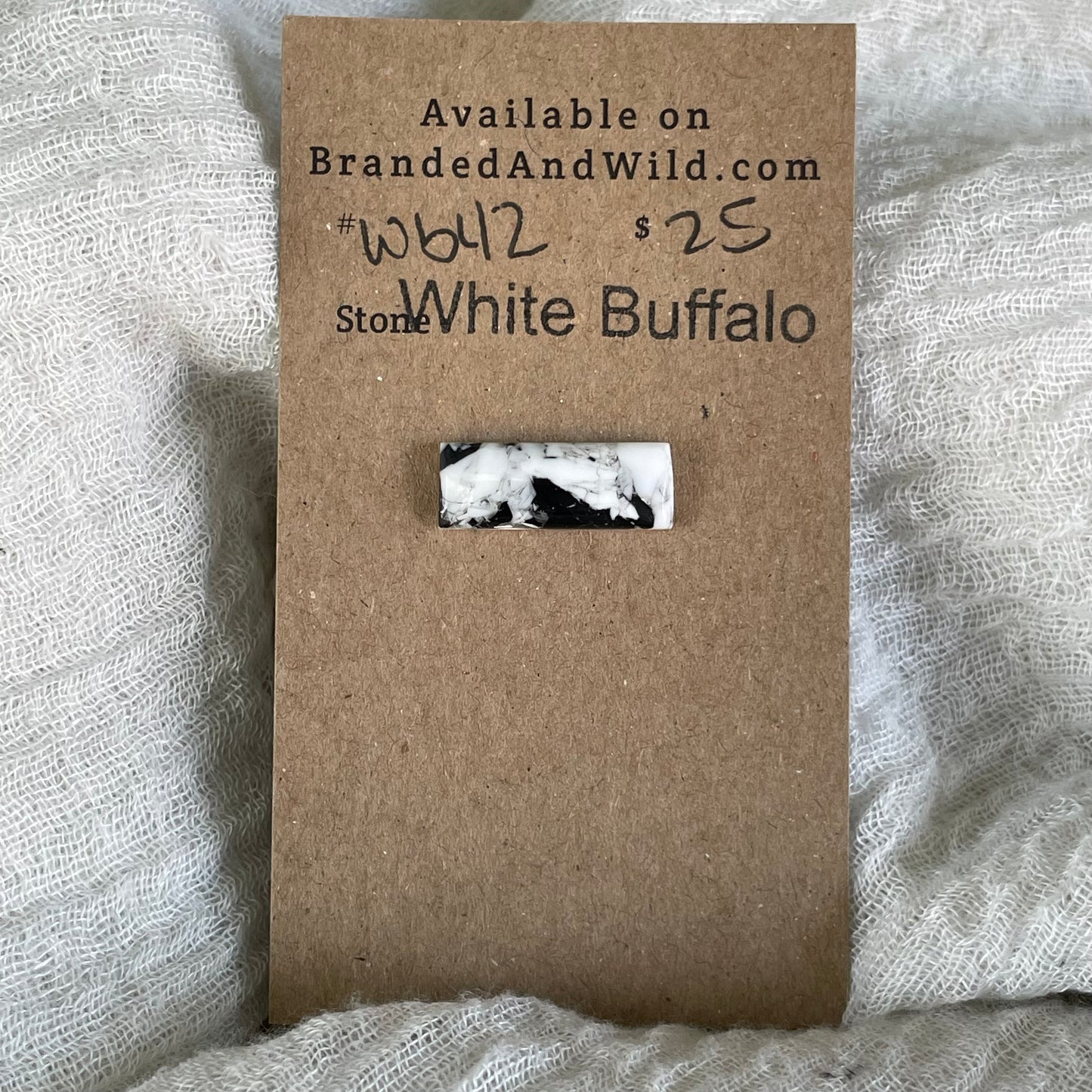 White Buffalo Cabochon - WB42