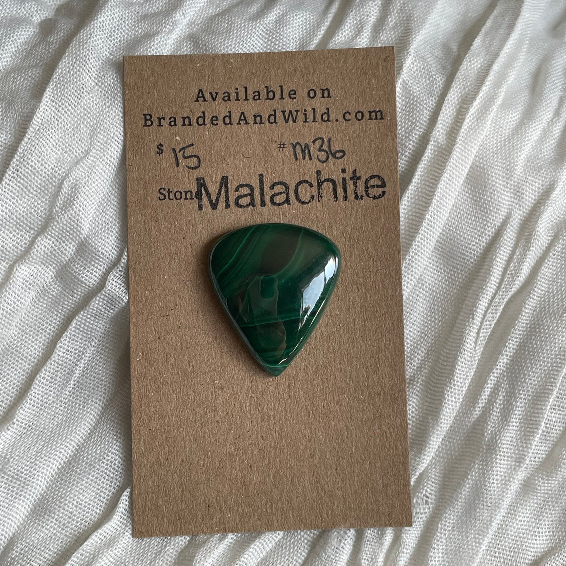 Malachite Cabochon - M36 B50692D7-1F00-46F9-BF26-E01DC4145FD4 Brandedandwild.com