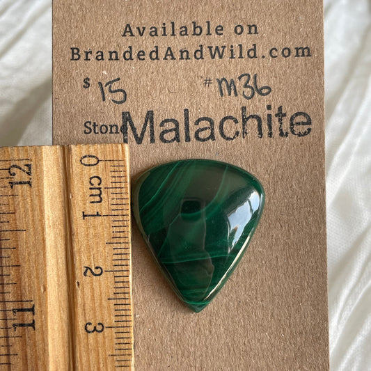 Malachite Cabochon - M36 B58D21E6-1D76-4FBC-8C5D-65FAACC5FA47 Brandedandwild.com