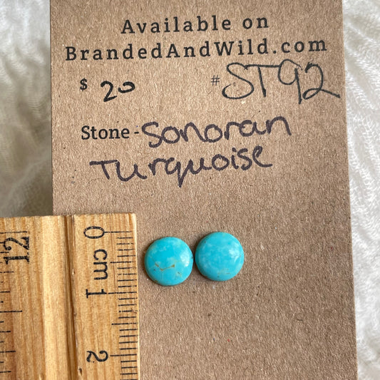 Sonoran Turquoise Cabochon - ST92 B59A6ECD-85A7-4428-A1D1-F5F66F01EB8E Brandedandwild.com
