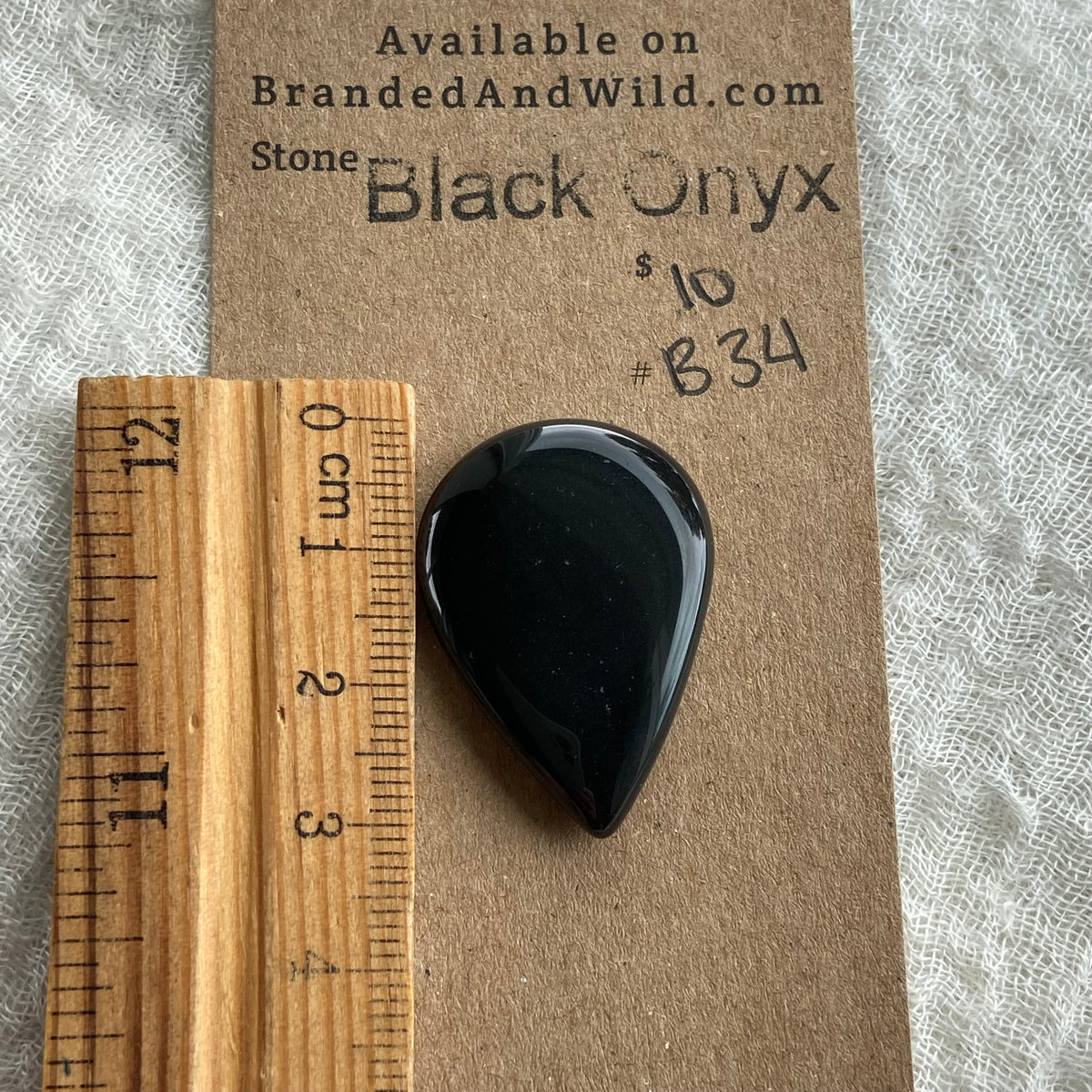 Black Onyx - Cabochon - B34