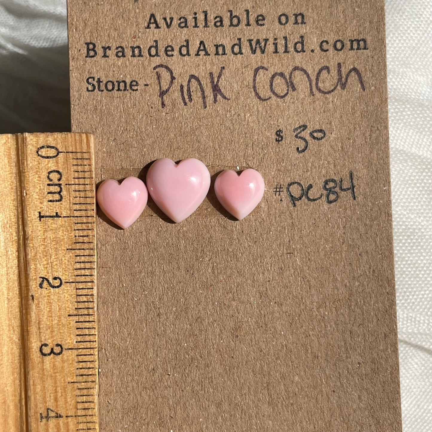 Pink Conch Cabochon - PC84 B5B8AFC5-8569-4673-B7CA-E6F16E7858C8 Brandedandwild.com