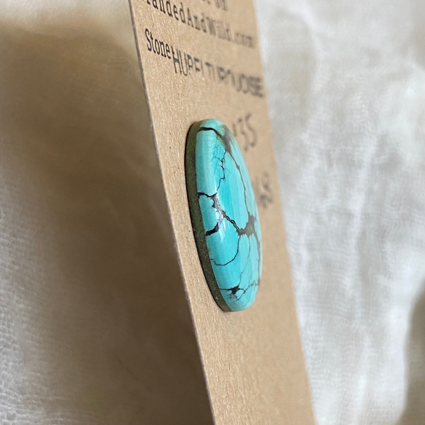 Hubei Turquoise Cabochon - H168 B5CEE249-0453-4C10-BAF6-2D29B9C29E42 Brandedandwild.com