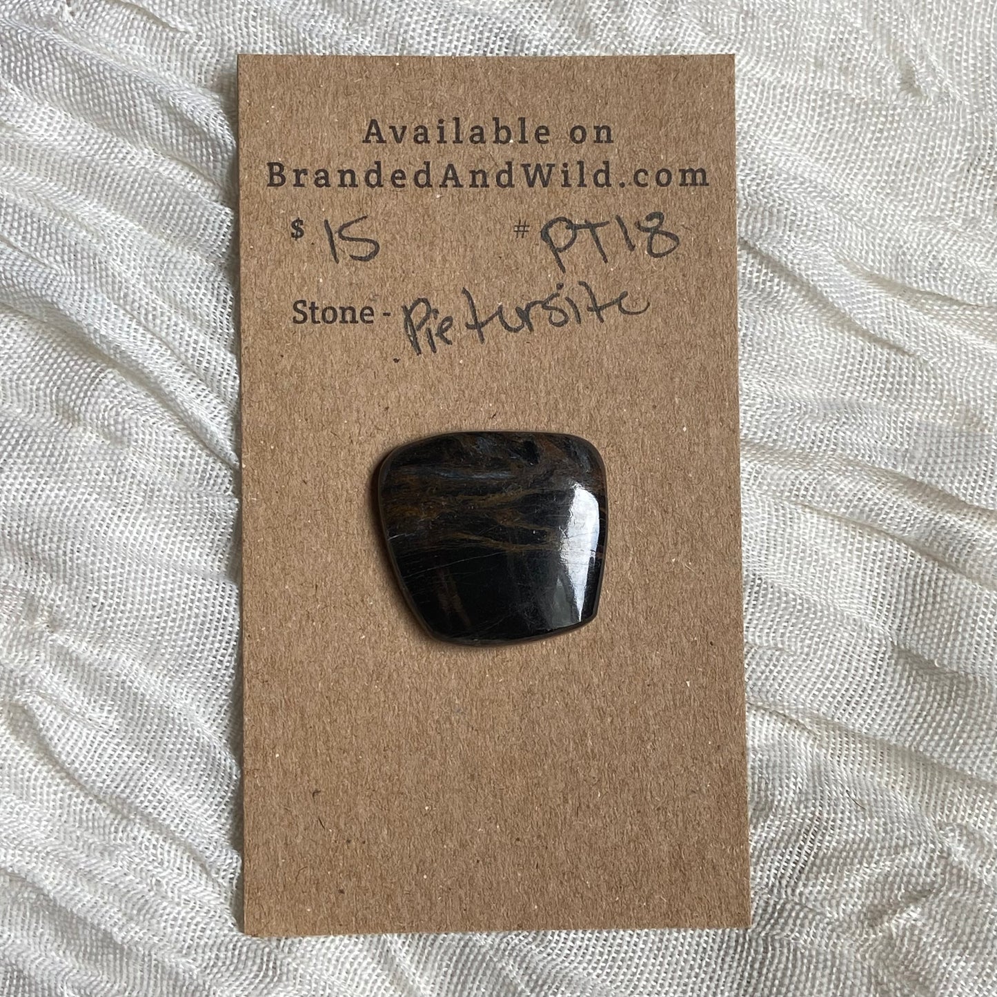 Pietersite Cabochon - PT18 B5CF1B1A-6758-464C-9CB9-74F5746870C4 Brandedandwild.com