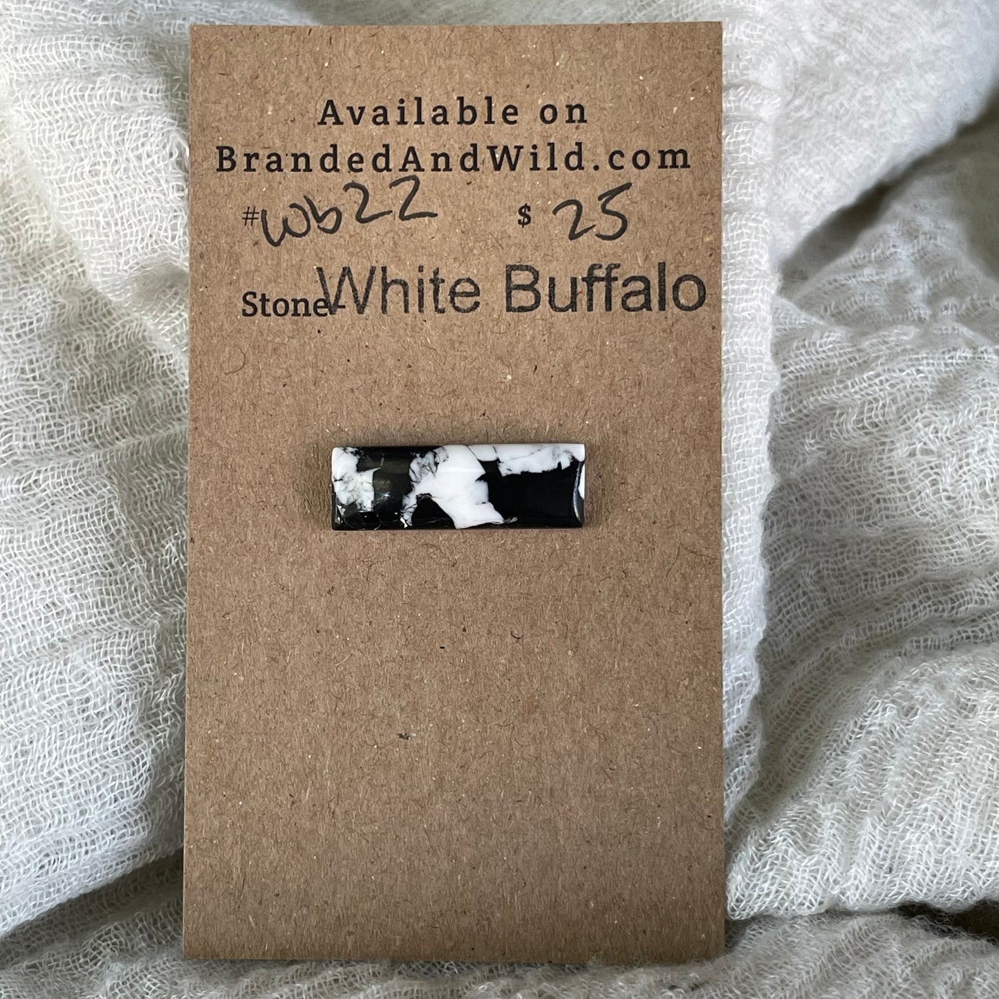 White Buffalo Cabochon - WB22