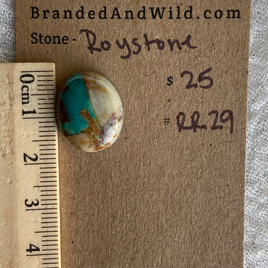 Royston Ribbon Turquoise Cabochon RR29