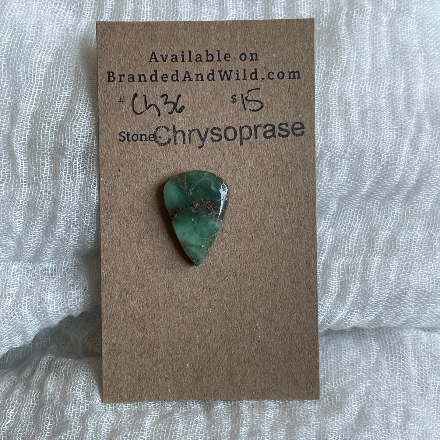 Chrysoprase Cabochon - Ch36