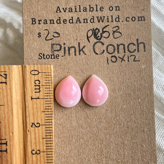 Pink Conch Cabochon - PC58 B613868A-4466-4EAC-86D9-9BFFD13D2055 Brandedandwild.com