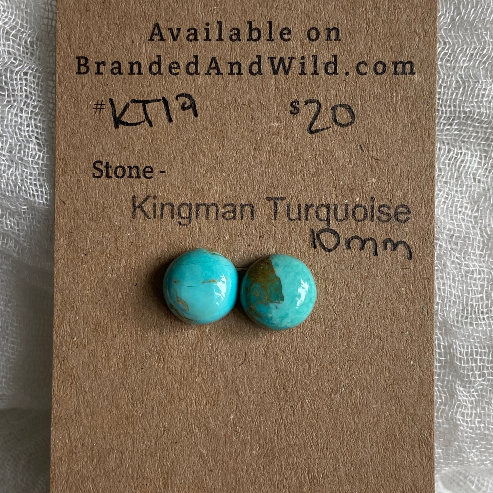 Kingman Turquoise Cabochon - KT19 B6569A35-869A-4F97-ADD5-34CF4E24EB8A Brandedandwild.com