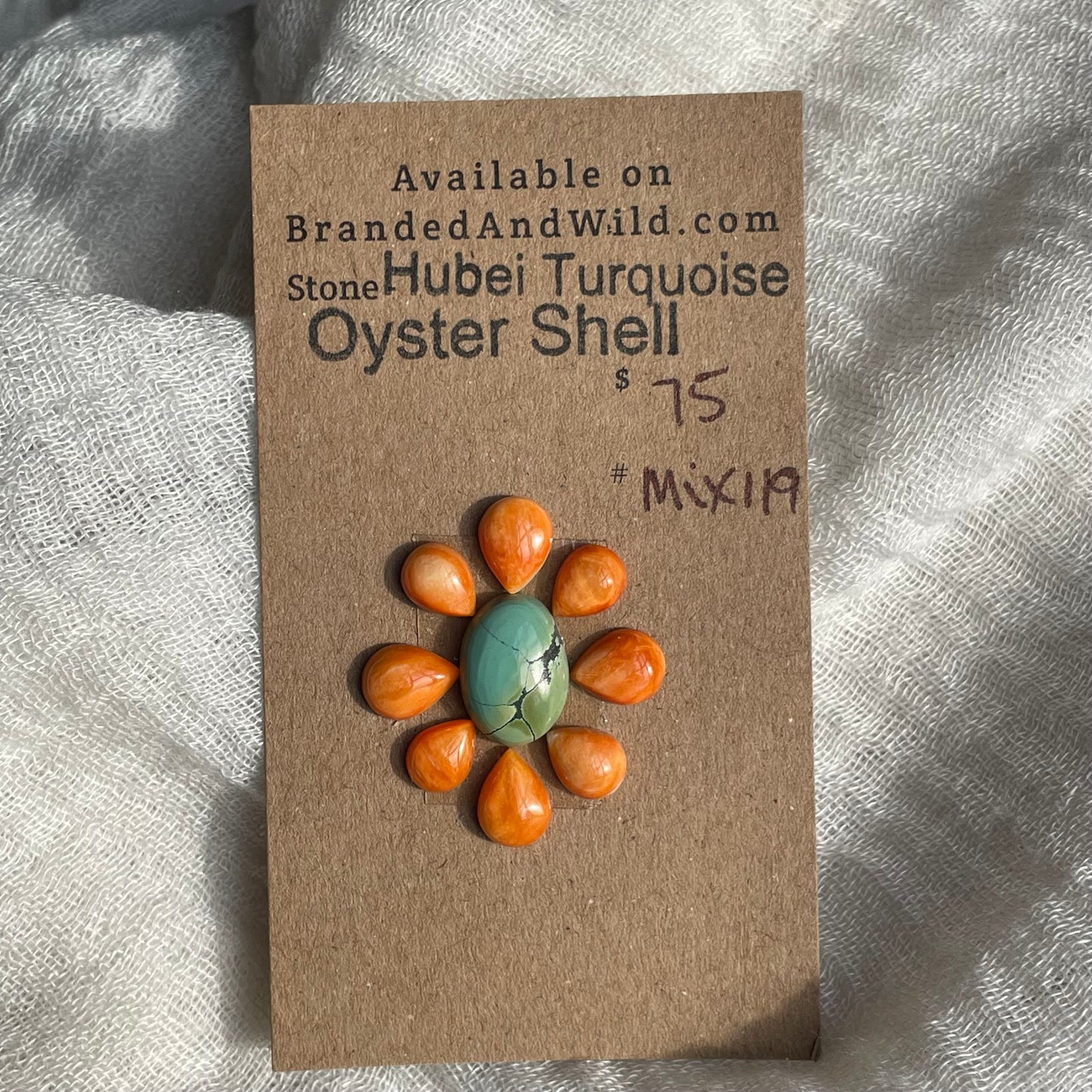 Hubei/Oyster Shell Cabochon - Mix119