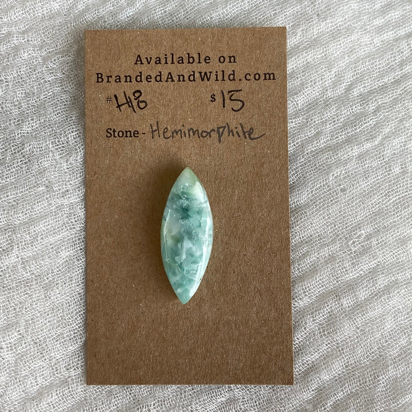 Hemimorite Cabochon - H18