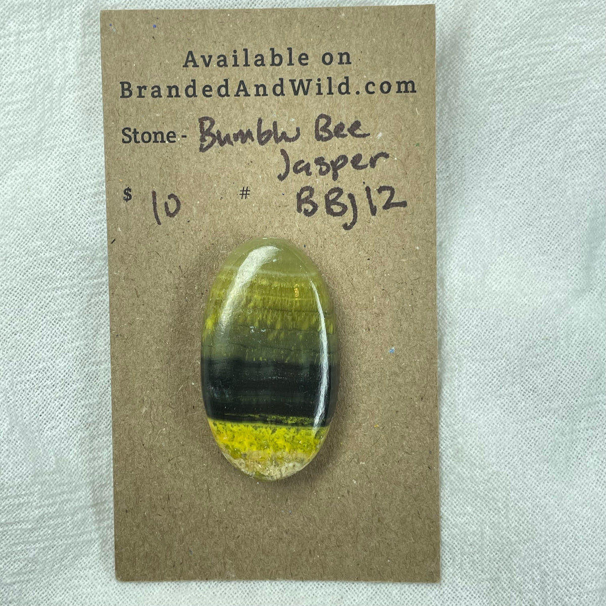 Bumblebee Jasper Cabochon - BBJ12 B6B07914-C449-48DC-80EC-C6A42B661BDD Brandedandwild.com