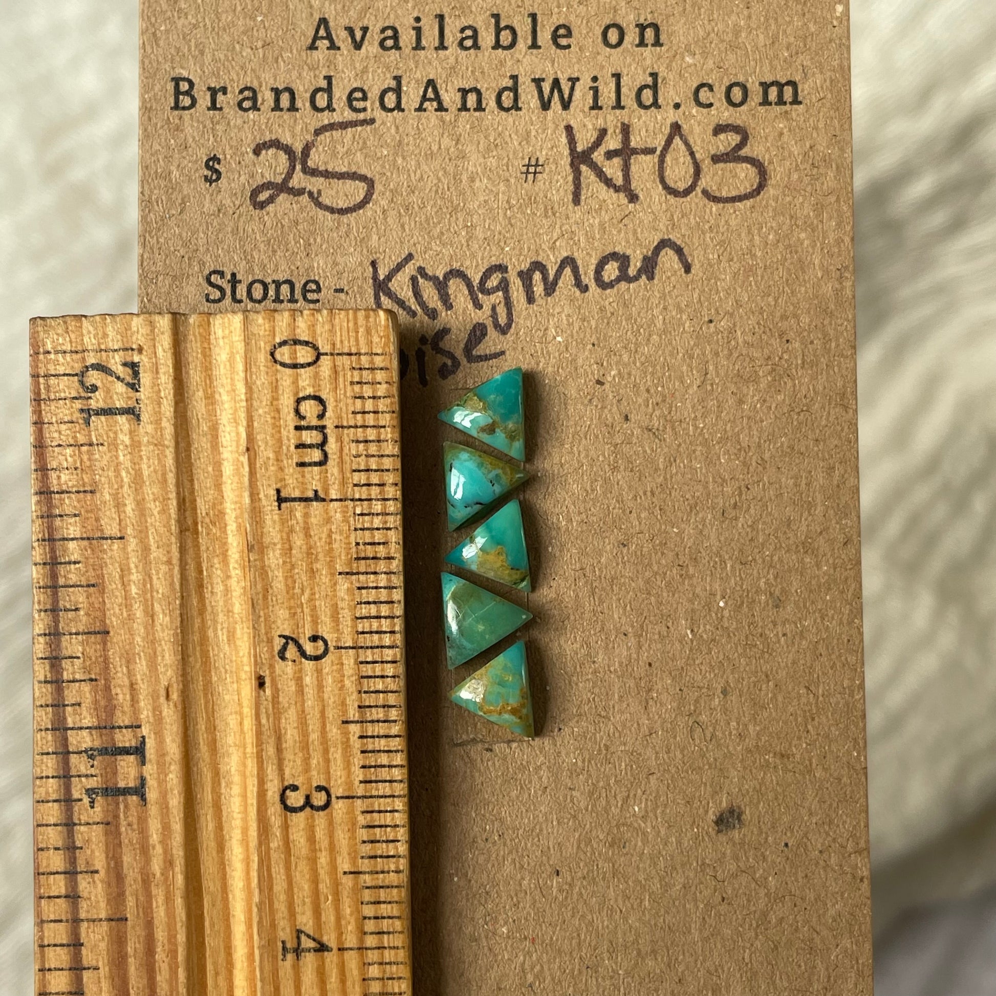Kingman Turquoise Cabochon - KT03 B6B8E80D-15AD-4B0C-8D24-D6CA3D1D88A3 Brandedandwild.com