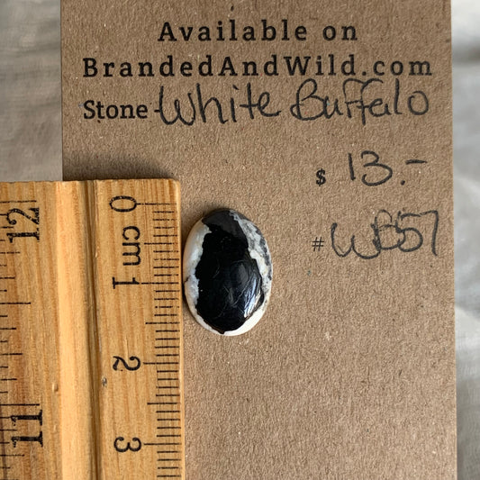 White Buffalo Cabochon - WB57