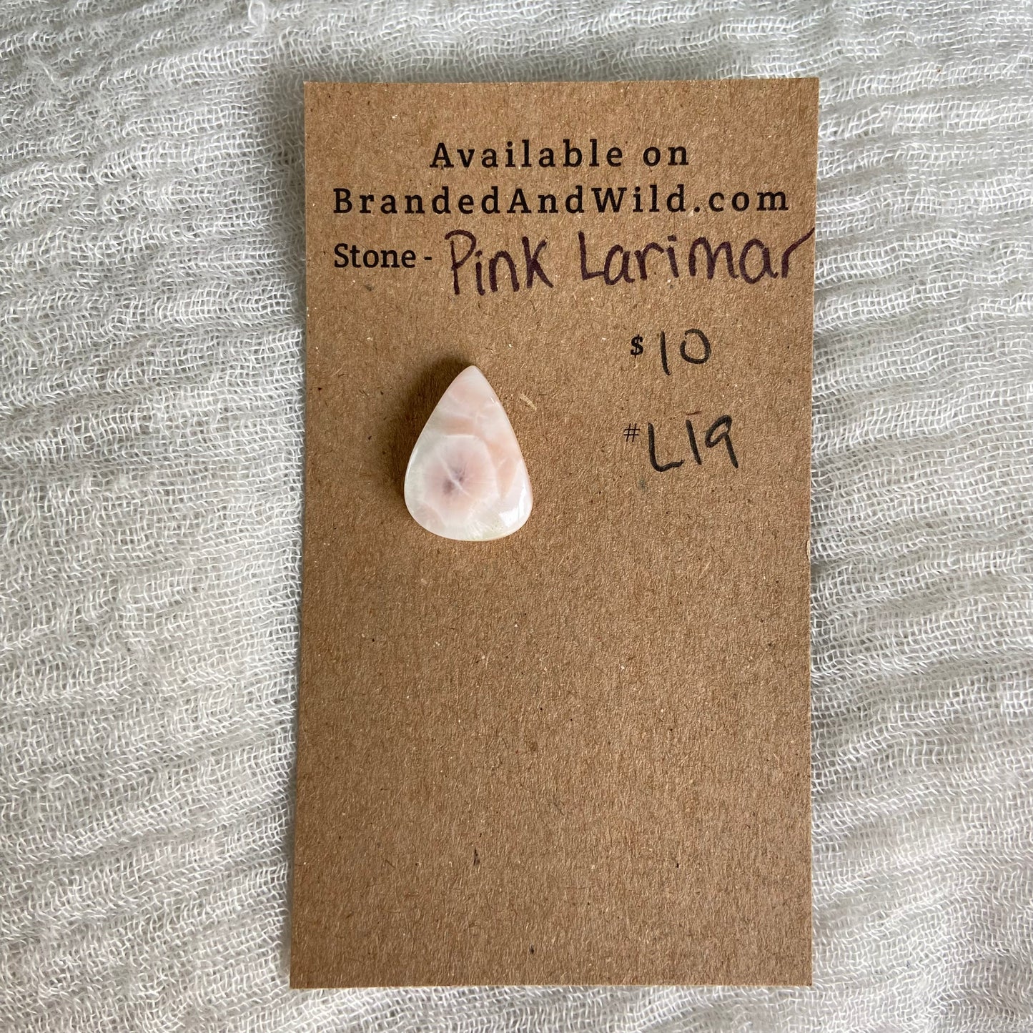 Pink Larimar Cabochon - PL19