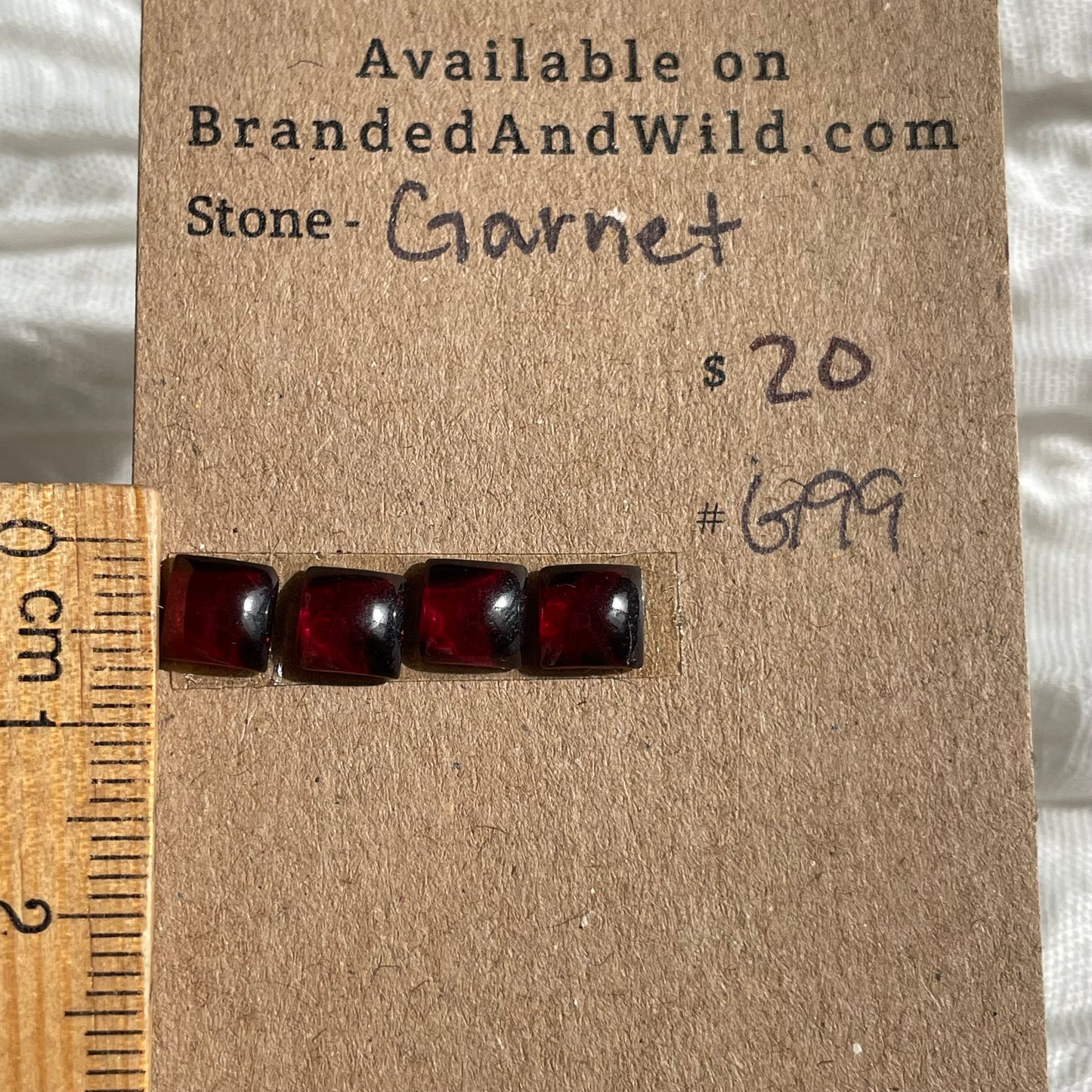 Garnet Cabochon - G99 B6D7EB67-EB6F-4A1A-8CC3-E2D78D48A837 Brandedandwild.com