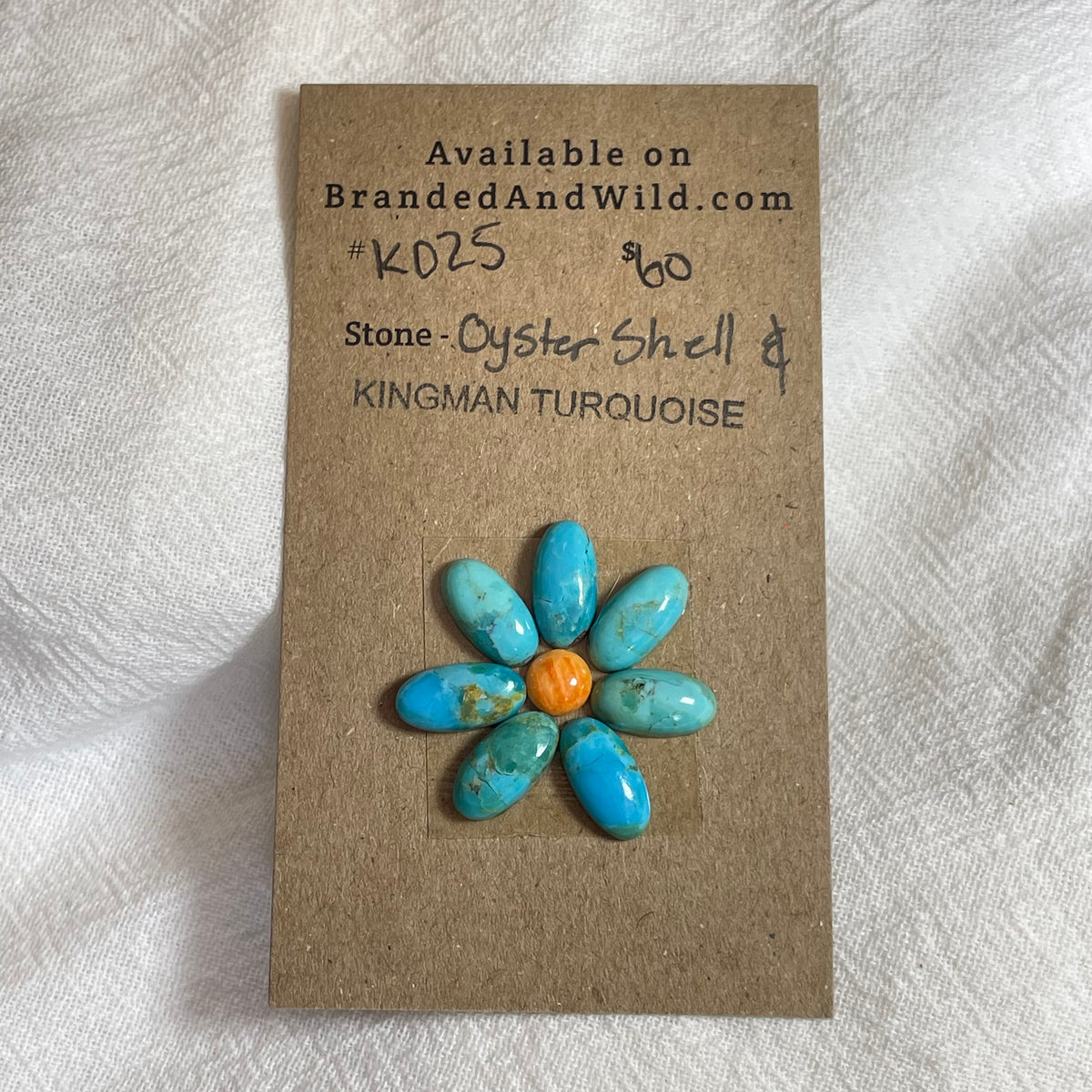 Kingman Turquoise / Oyster Shell Cabochon - KO24