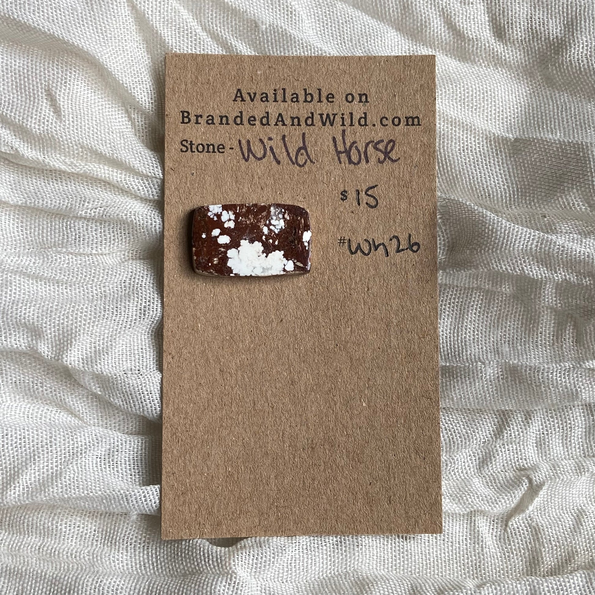 Wild Horse Cabochon - WH26 B6E86EF8-F050-4E4D-BBEF-AF909A8D5E07 Brandedandwild.com