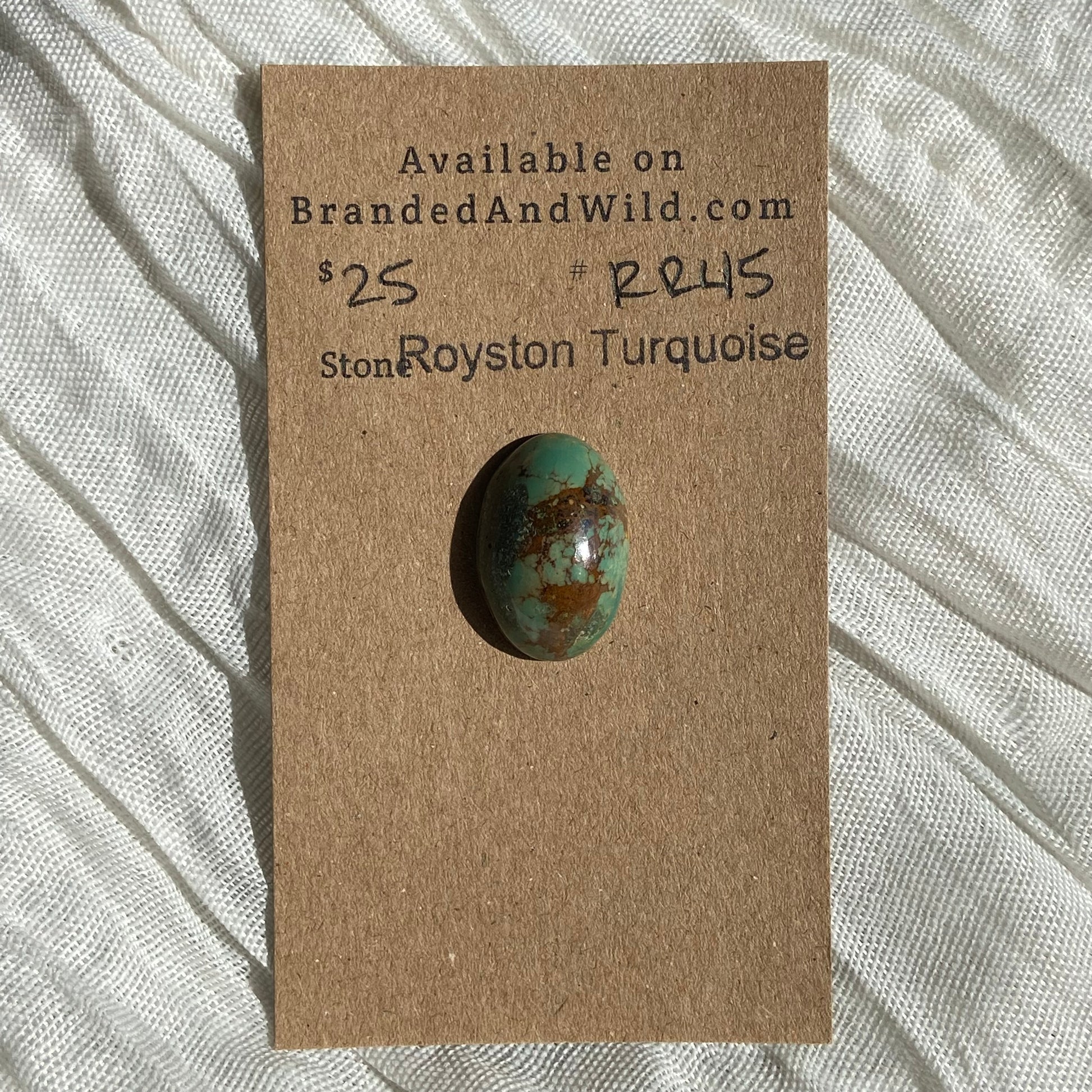 Royston Ribbon Turquoise Cabochon RR45 B6E8A3C4-90EB-434E-BEB5-6AA58E484C12 Brandedandwild.com