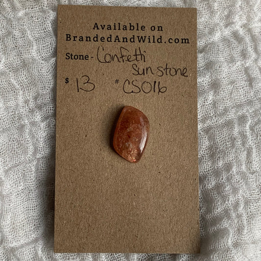 Confetti Sunstone Cabochon - CS016