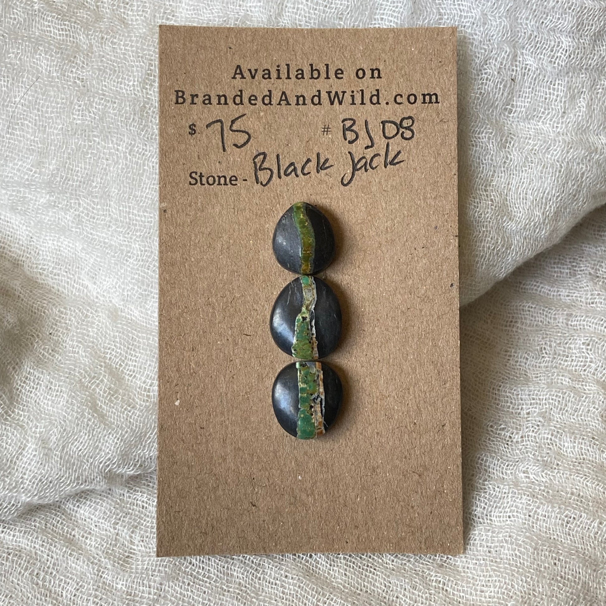 Black Jack Cabochon - BJ08 B70B3A14-2A3D-4AF5-A20E-87EC6A14792B Brandedandwild.com