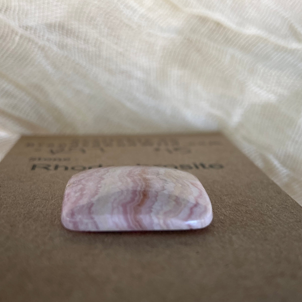 Rhodochrosite Cabochon - R97 B730F63C-55FD-4033-B99C-D7DAC1B2CA36 Brandedandwild.com