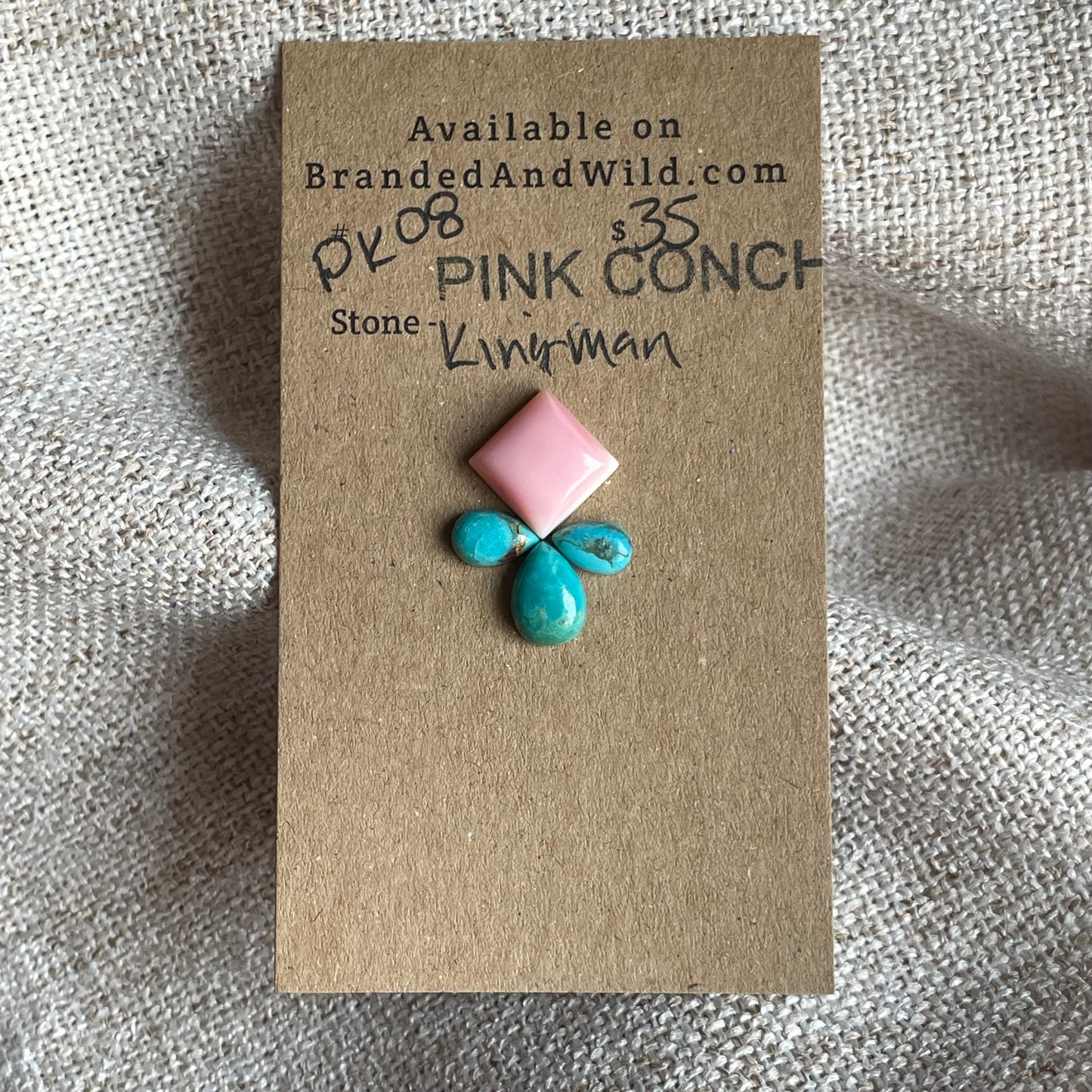 Pink Conch / Kingman Cabochon - PK08