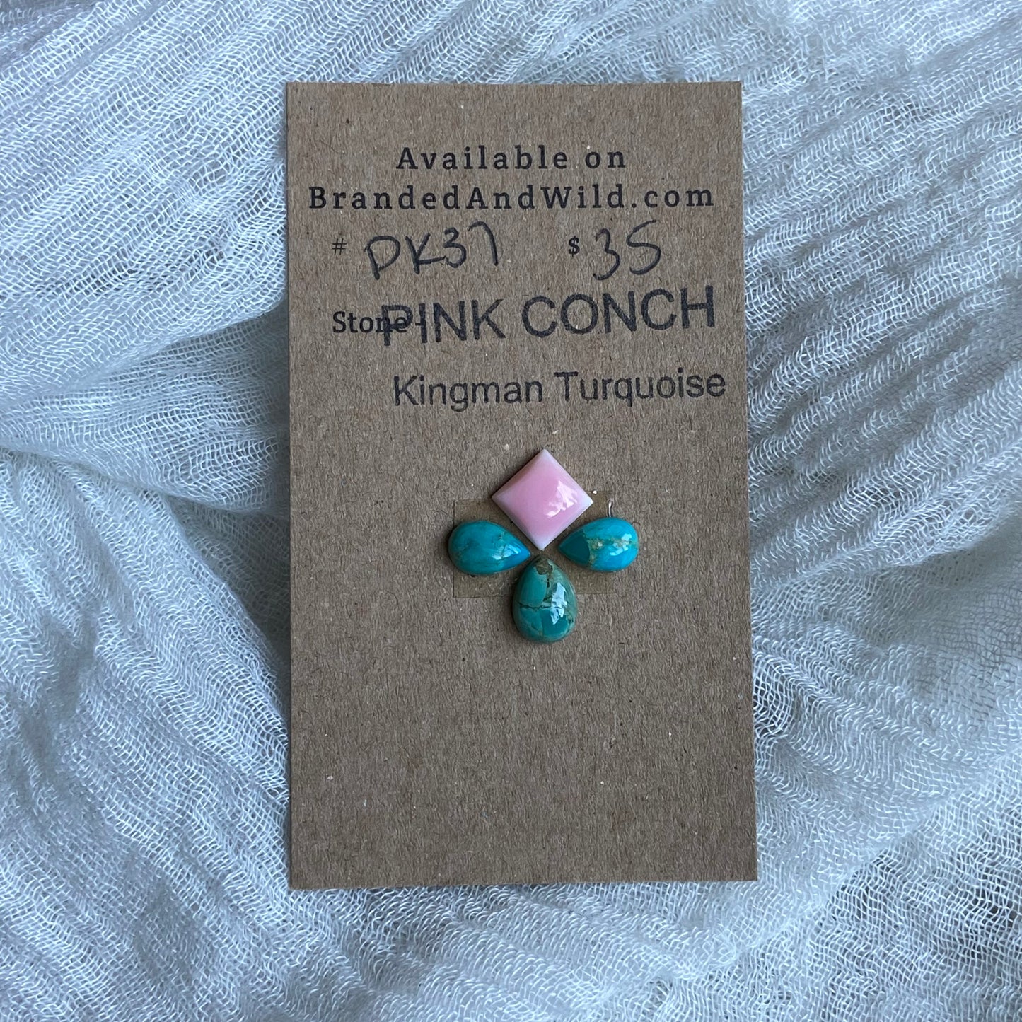 Pink Conch / Oyster Shell Cabochon - PK37
