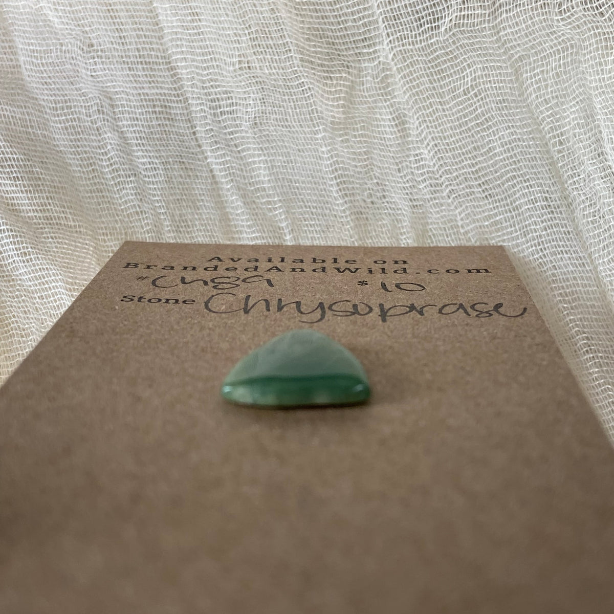 Chrysoprase Cabochon - Ch89 B77A991E-6425-4468-9B4A-080AB574179C Brandedandwild.com