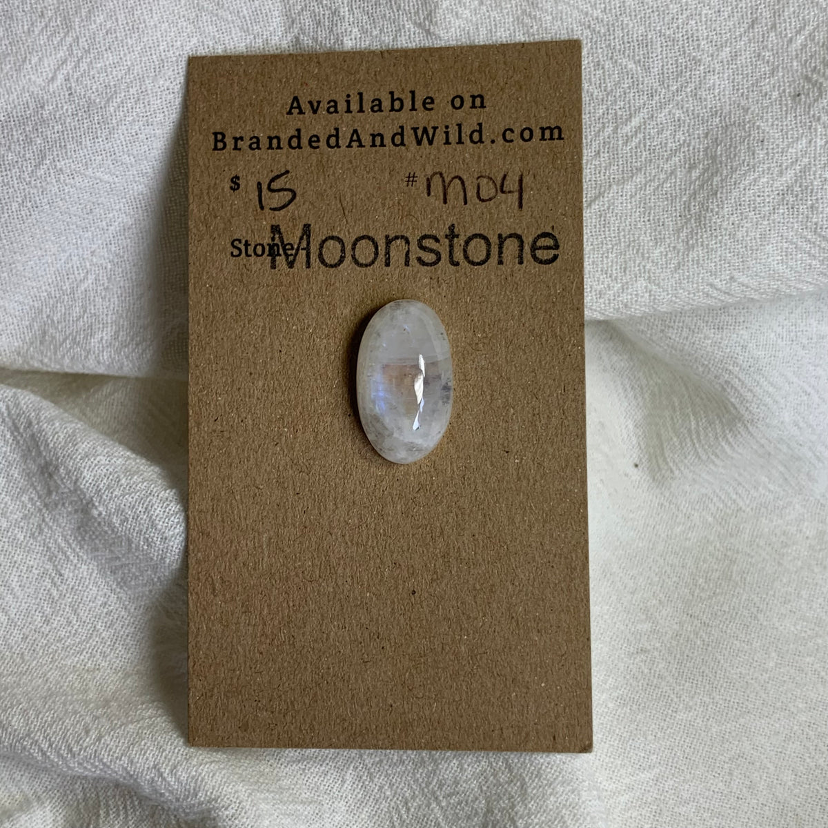Moonstone Cabochon - MS04 B7F0A10F-8D7B-46C0-BDFF-46FEF57A95DA Brandedandwild.com