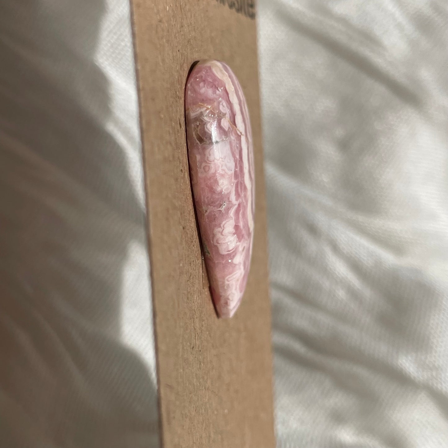 Rhodochrosite Cabochon - R060 B81A8B1A-688E-4DC0-A5EE-182FDAD4B2F1 Brandedandwild.com