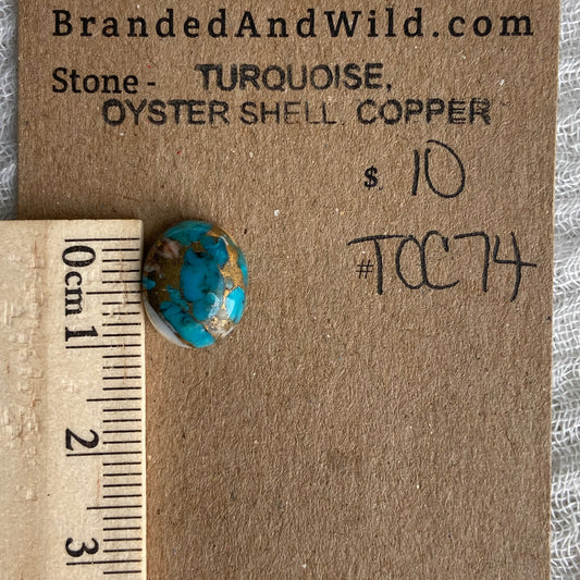 Turquoise, Oyster Shell, Copper - TOC74