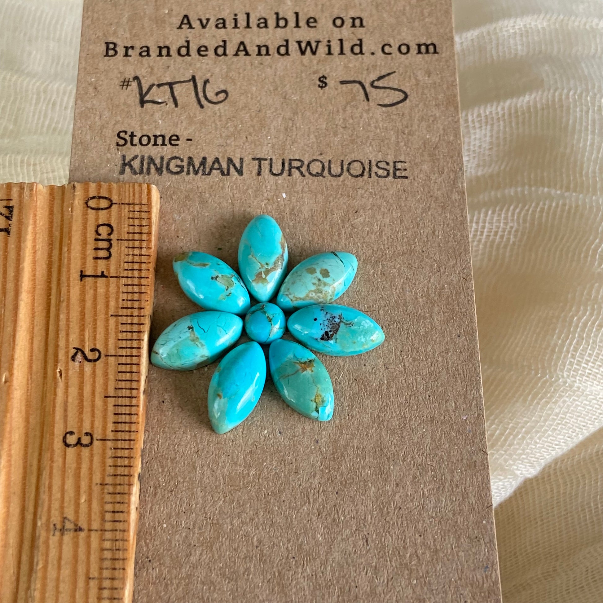 Kingman Turquoise Cabochon - KT16 B85CFFA6-03A5-42E7-9201-38799CC10085 Brandedandwild.com