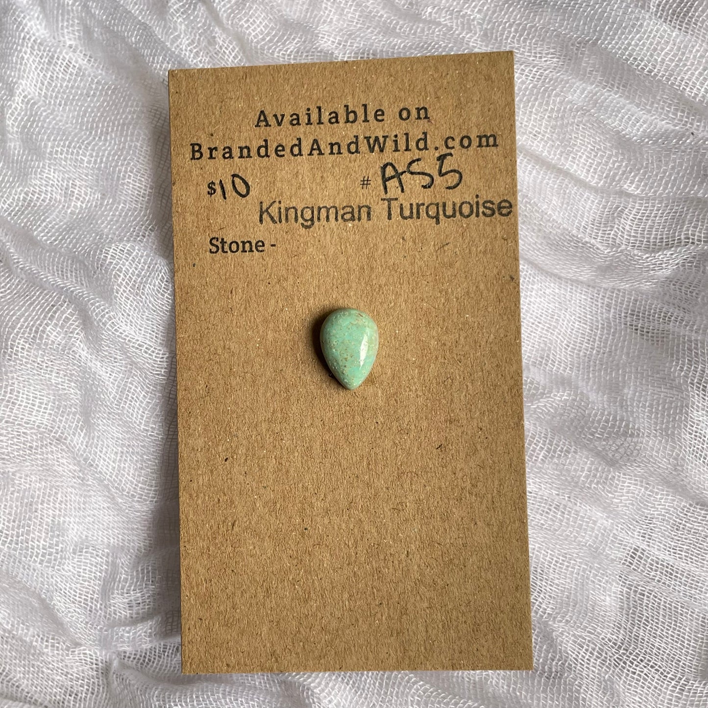 Kingman Turquoise Cabochon - KT55 B85FF3A8-A7FD-4B35-8693-3E4644C2F9F0 Brandedandwild.com