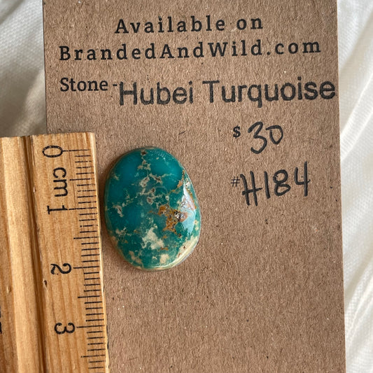 Hubei Turquoise Cabochon - H184 B869F140-426A-4813-9A23-CBAA944088B2 Brandedandwild.com