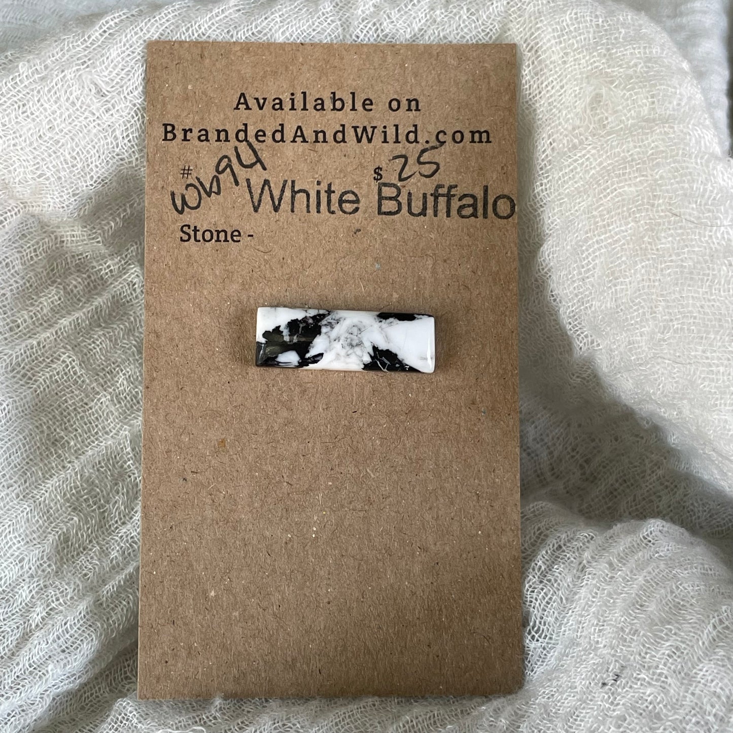 White Buffalo Cabochon - WB94